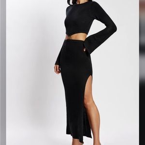 Meshki Anna Flare Sleeve Knit Dress